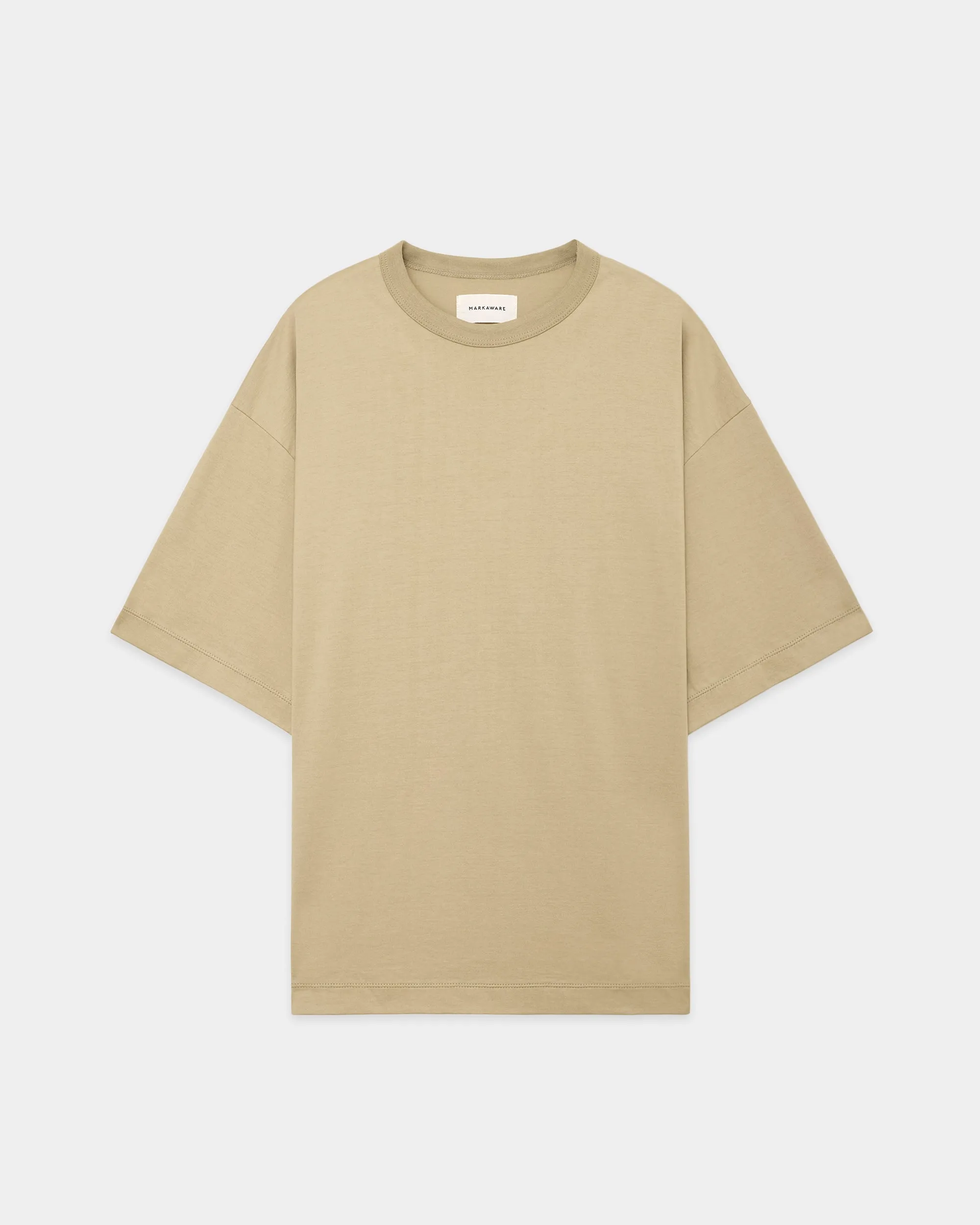 オーガニックGIZA 80/2天竺 / コンフォートフィットTee, Khaki sold by MARKAWARE