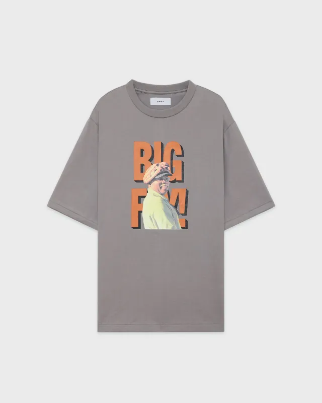 40/2天竺 / Tee Yuji Takeuchi "glove on the head", Gray made by MARKAWARE