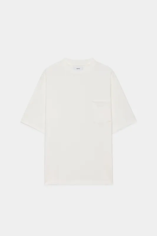 【PARKING別注】 40/2天竺 / ポケットTee, White sold by MARKAWARE