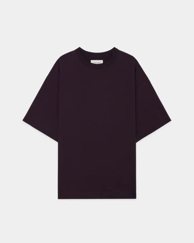 オーガニックGIZA 60/3 サバイバル天竺 / コンフォートフィットTee, Purple sold by MARKAWARE