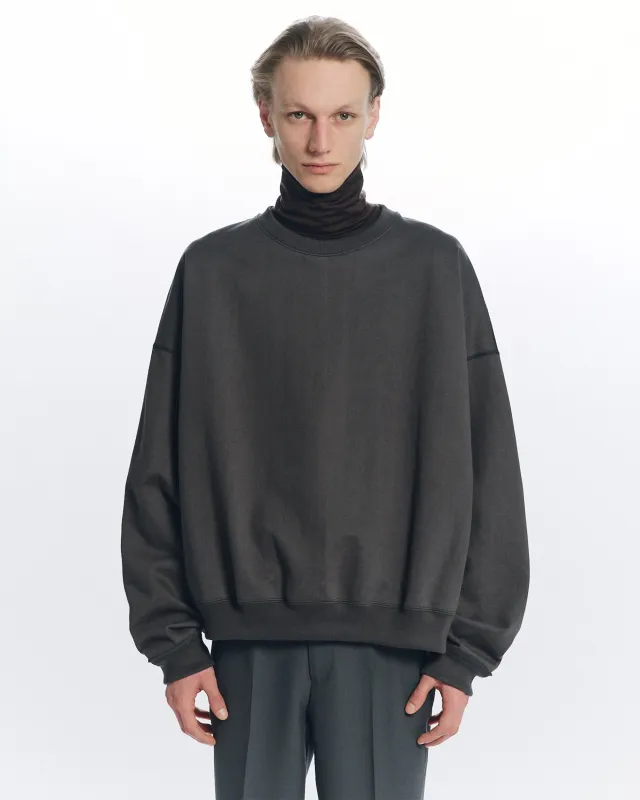 オーガニックコットンヘビー吊裏毛 / ヒュージスウェットショート, Forest Gray made by MARKAWARE