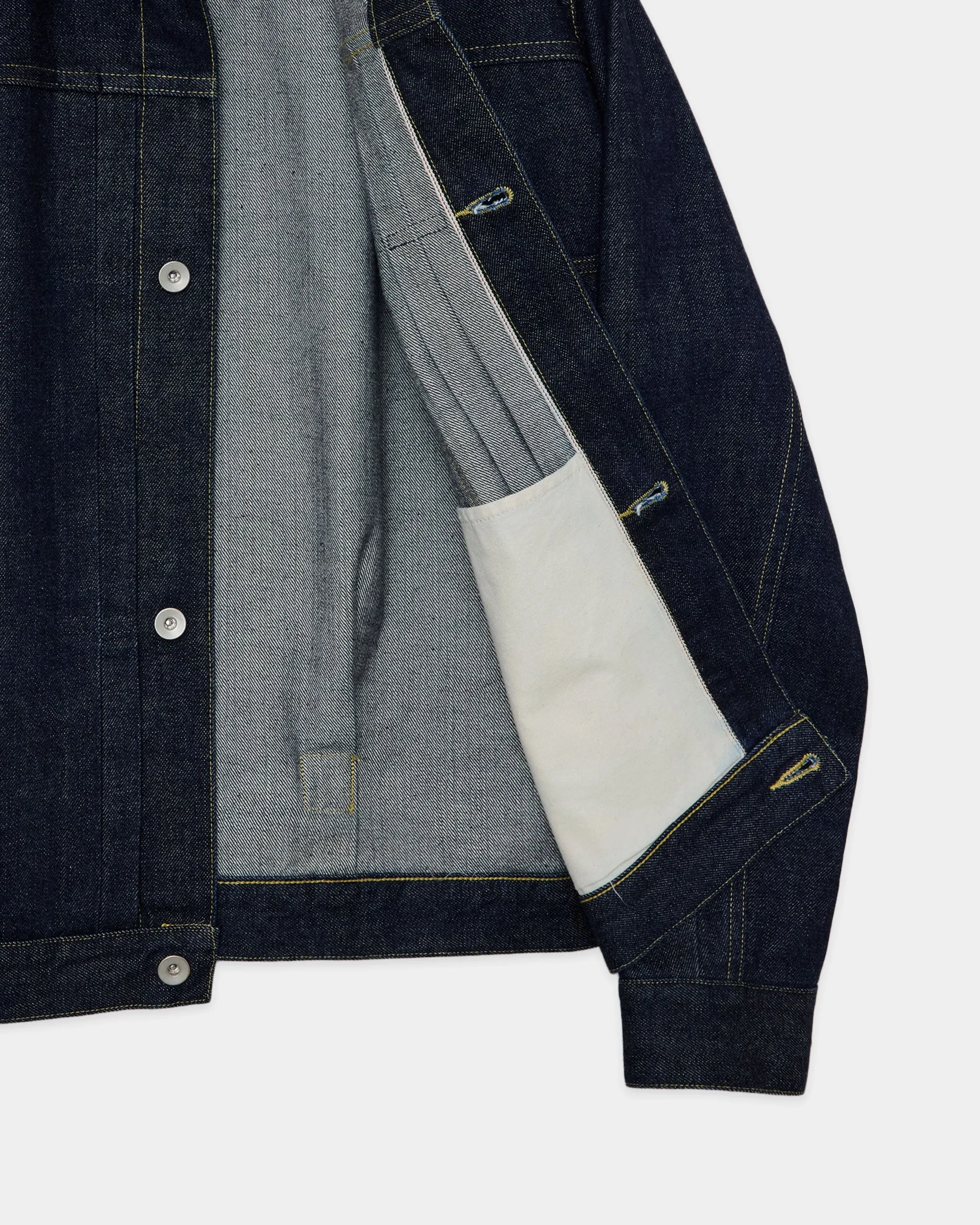 【PARKING別注】 オーガニックコットン 13.5oz セルビッチデニム / Type-1 デニムジャケット, Indigo sold by MARKAWARE product image thumbnail 4