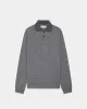 ウォッシャブルウール天竺 / 2ボタンポロL/S Tee, Top Gray sold by MARKAWARE