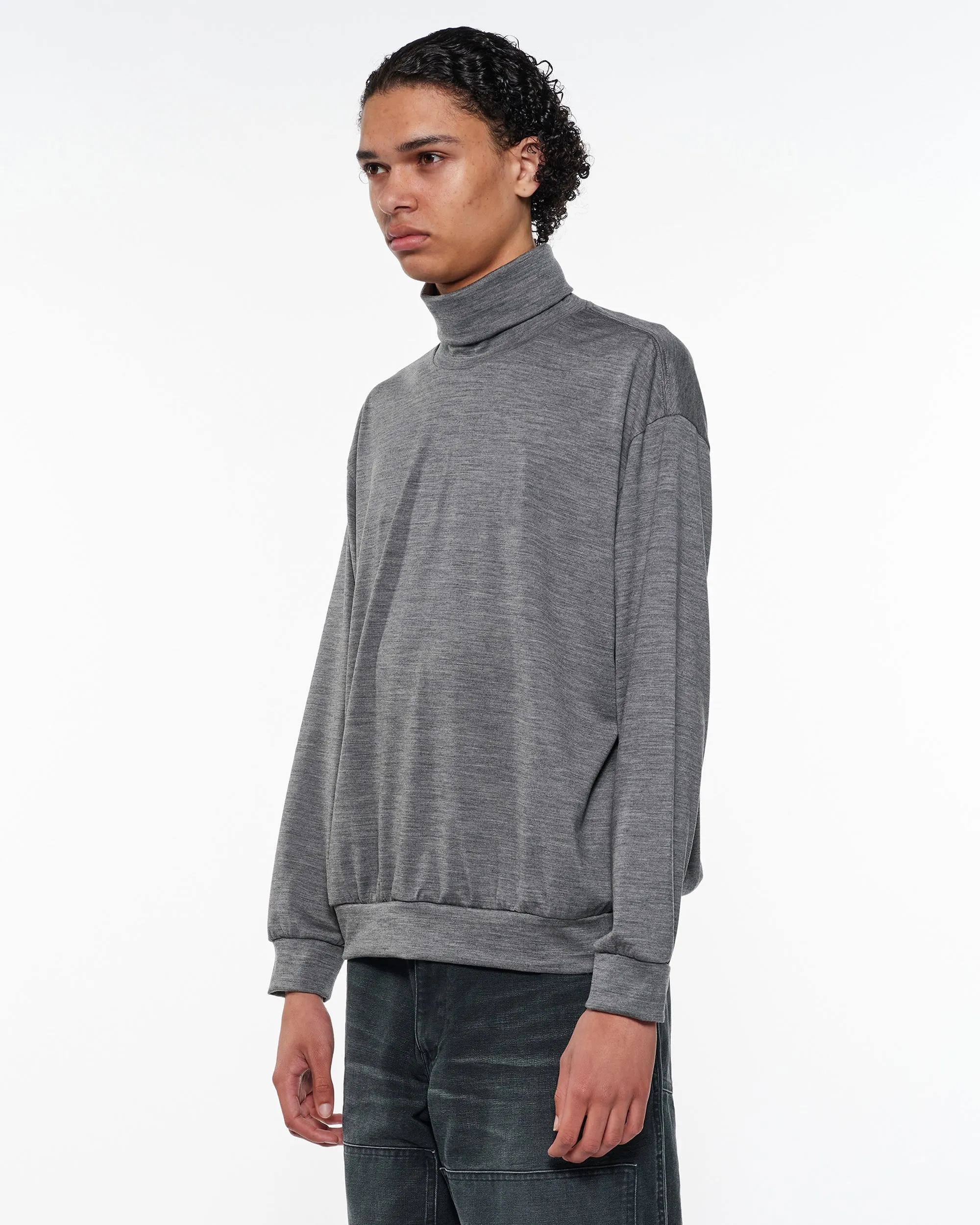 ウォッシャブルウール天竺 / タートルネック, Top Gray sold by MARKAWARE product image thumbnail 2