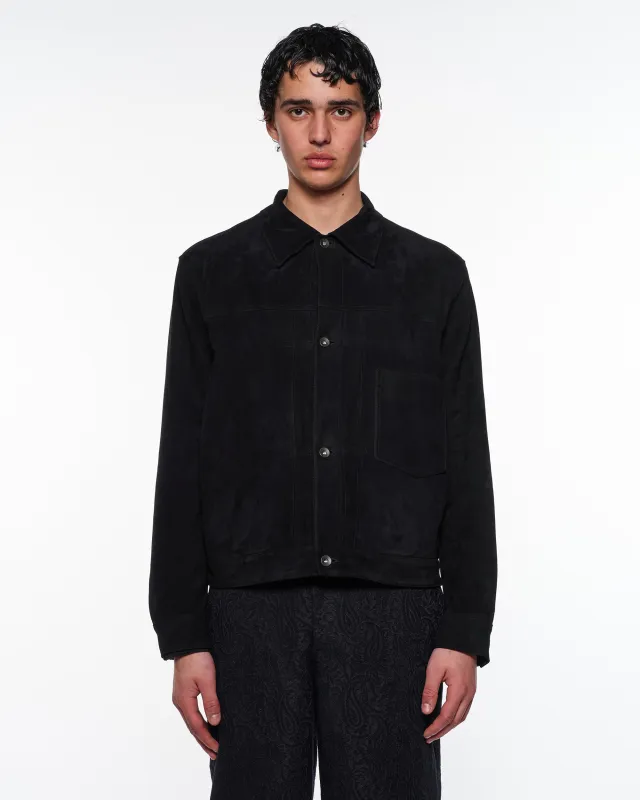 ゴートスエード / スウェードトラッカージャケット, Black sold by MARKAWARE
