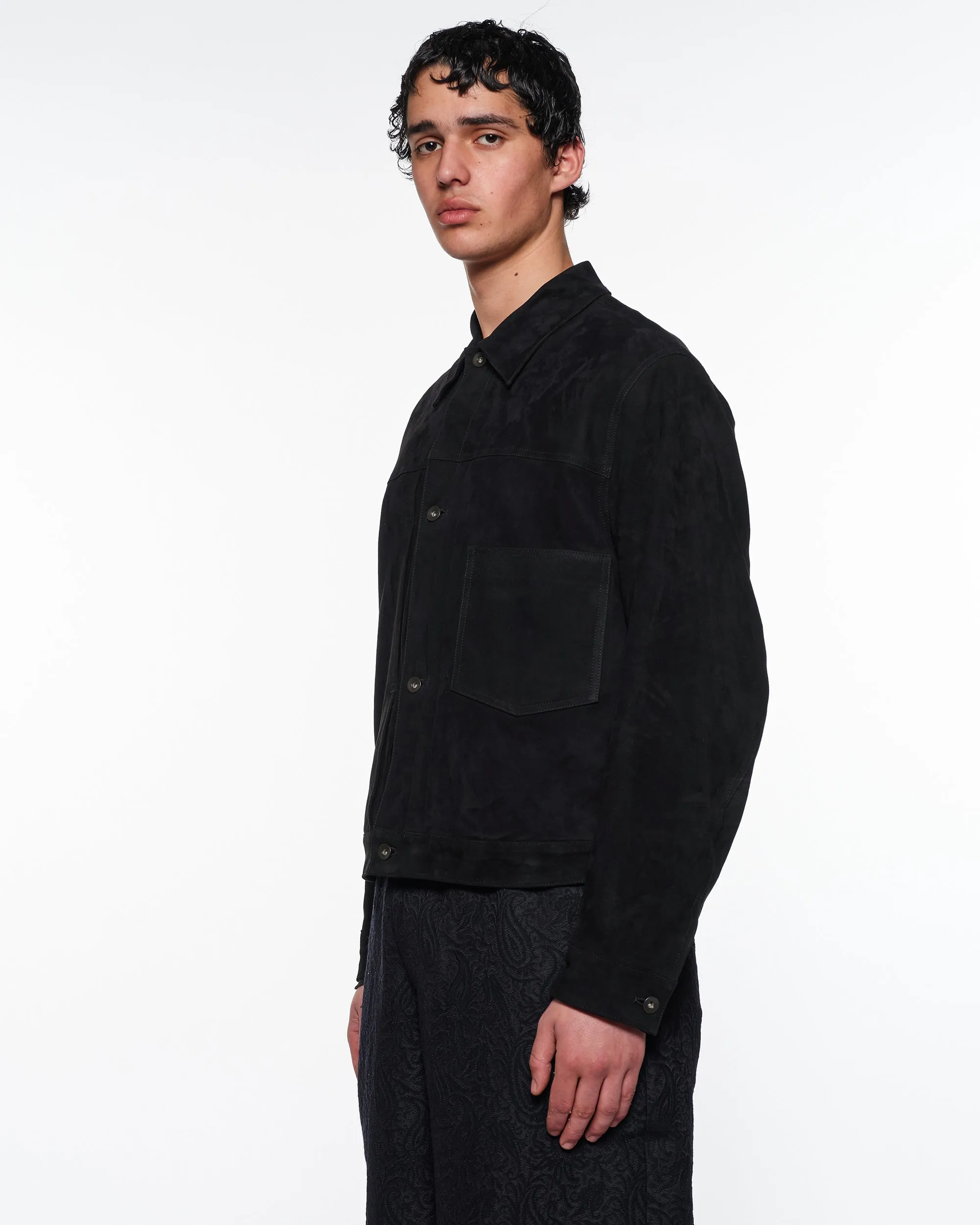 ゴートスエード / スウェードトラッカージャケット, Black sold by MARKAWARE product image thumbnail 2