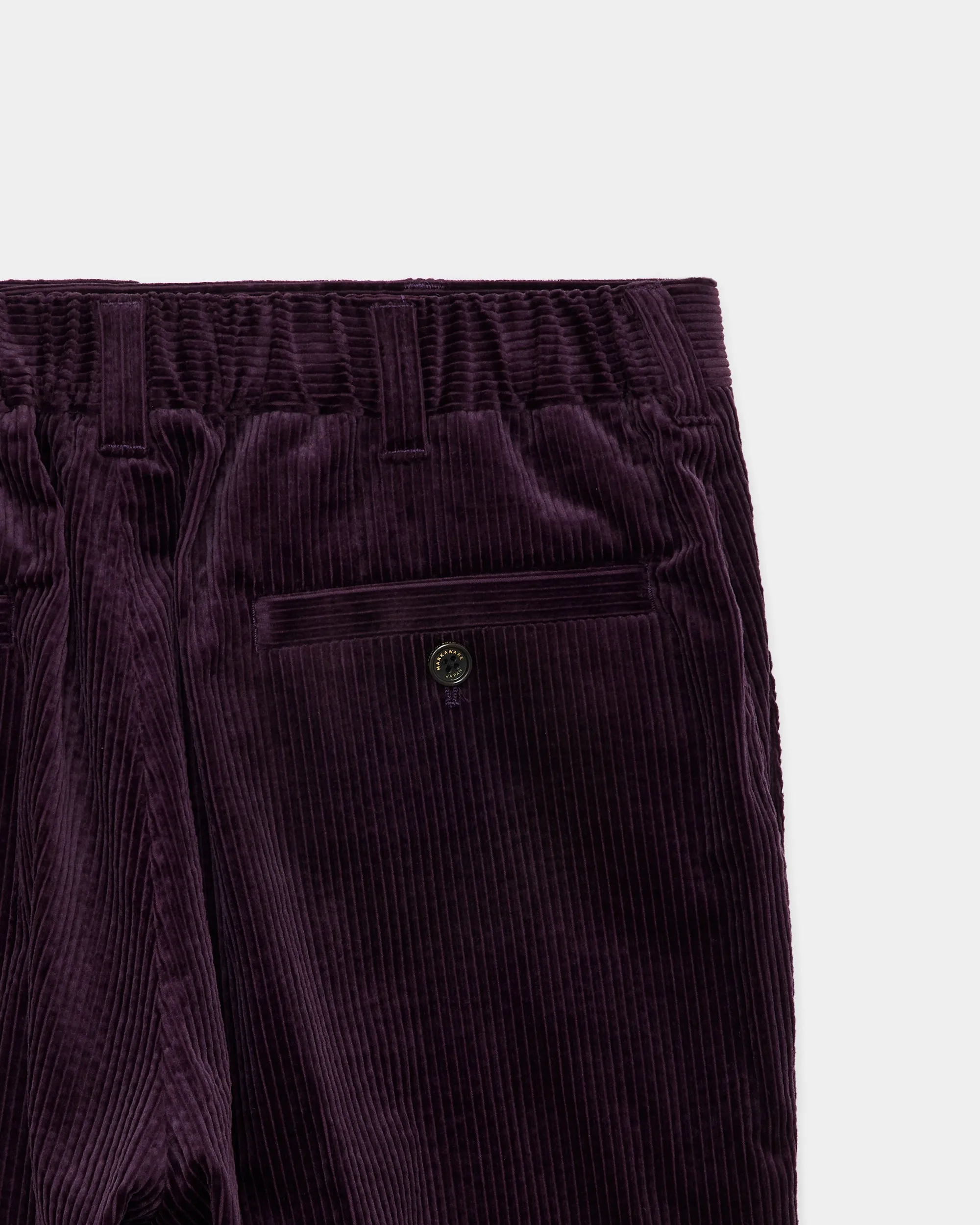 オーガニックコットン 6W コーデュロイ / フラットテーパードチノトラウザーズ, Purple sold by MARKAWARE product image thumbnail 3