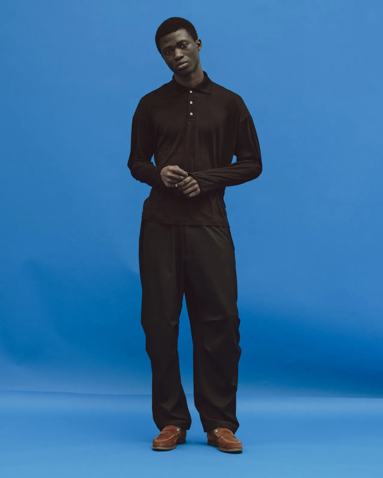 2/60 ウールリップストップ / トラックパンツ, Black sold by MARKAWARE product image thumbnail 4