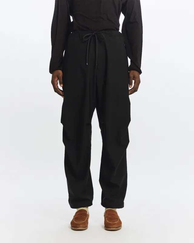 2/60 ウールリップストップ / トラックパンツ, Black sold by MARKAWARE
