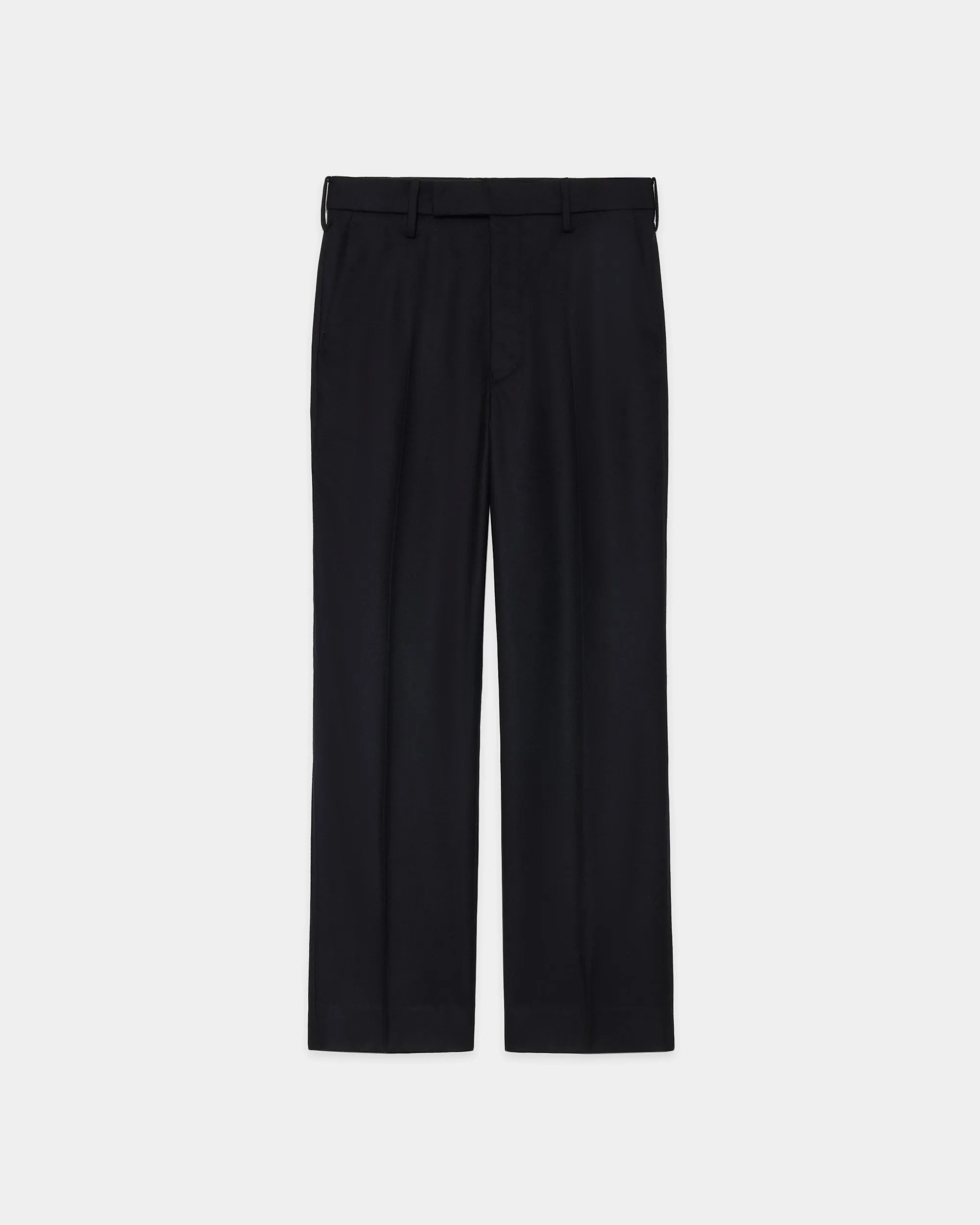 2/80 オーガニックウールフランネル / スリムストレートトラウザーズ, Black sold by MARKAWARE