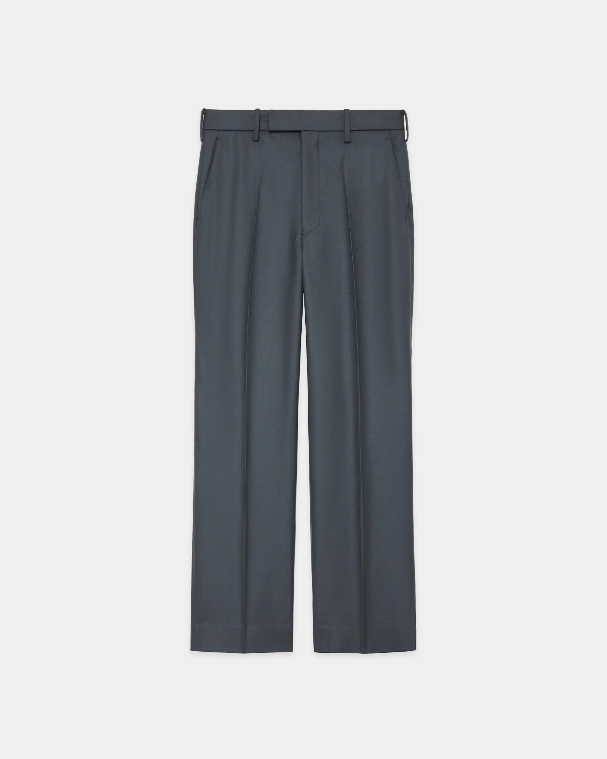 2/80 オーガニックウールフランネル / スリムストレートトラウザーズ, Forest Gray sold by MARKAWARE product image thumbnail 5