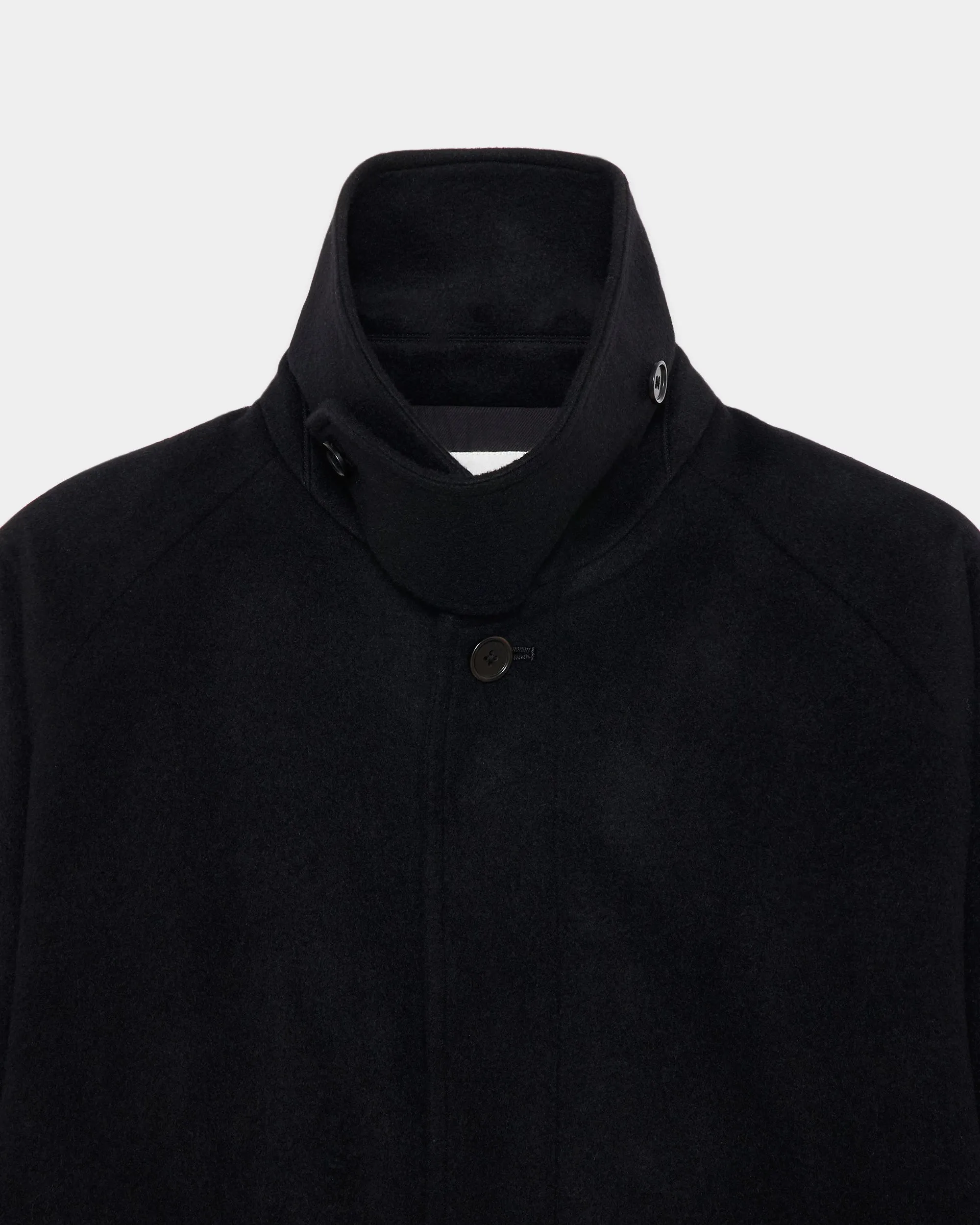 【PARKING別注】 カシミヤフランネル / フライングマンジャケット, Black sold by MARKAWARE product image thumbnail 3