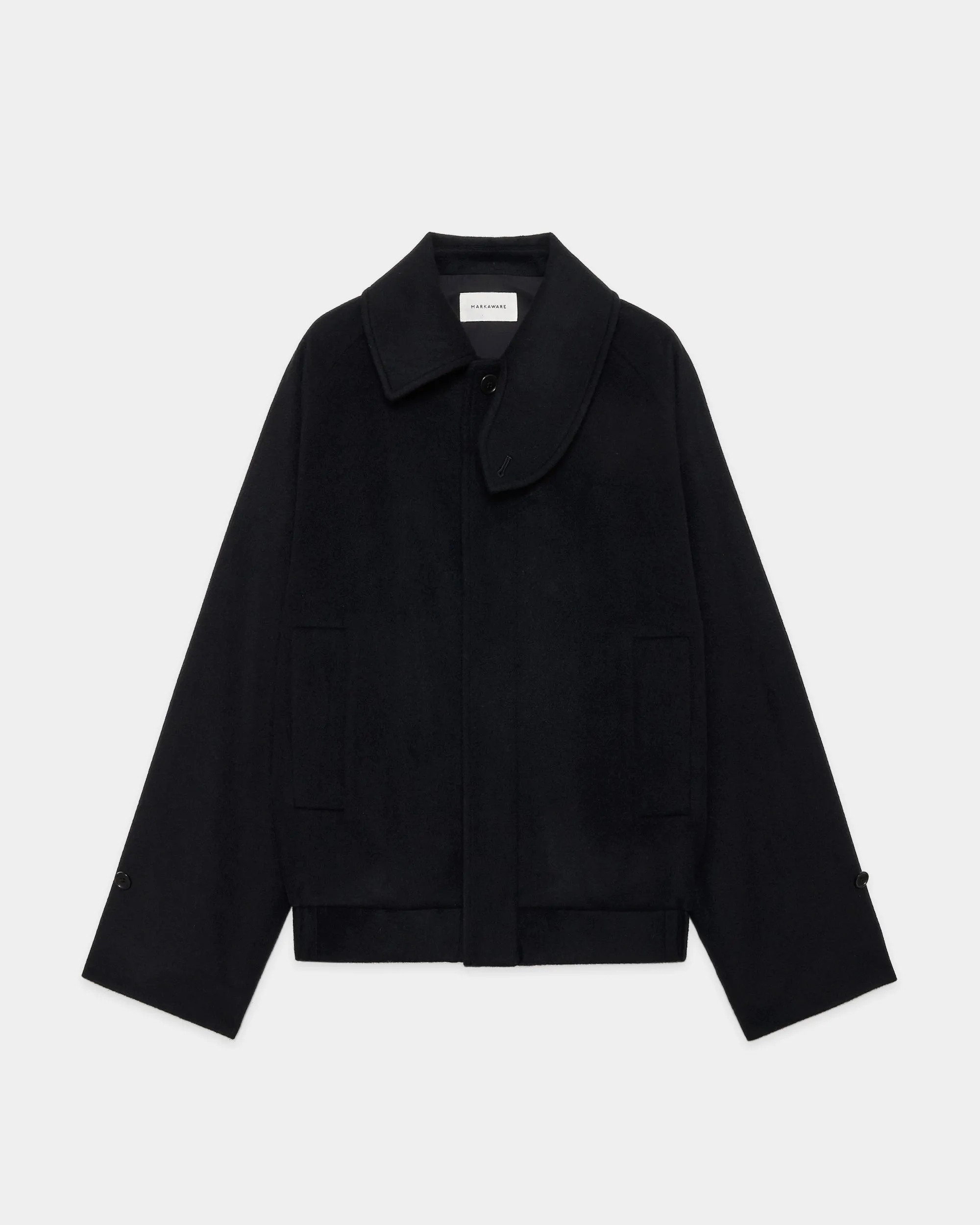 【PARKING別注】 カシミヤフランネル / フライングマンジャケット, Black sold by MARKAWARE