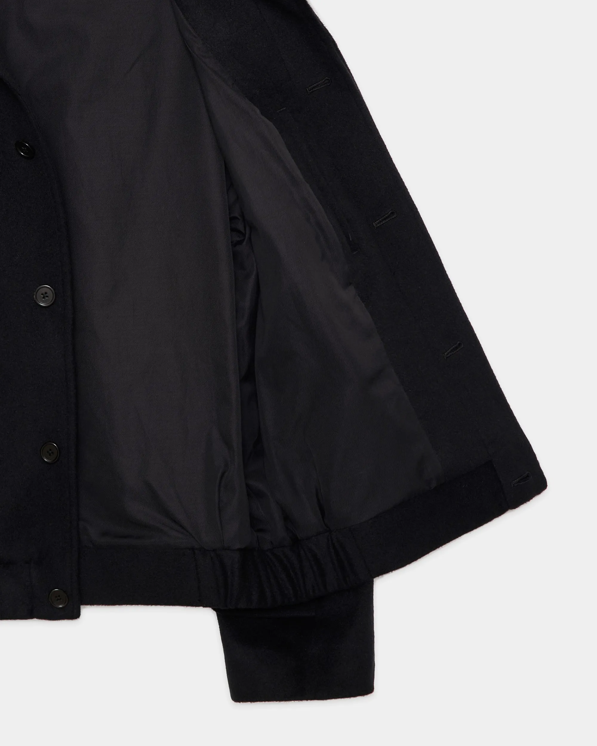 【PARKING別注】 カシミヤフランネル / フライングマンジャケット, Black sold by MARKAWARE product image thumbnail 5