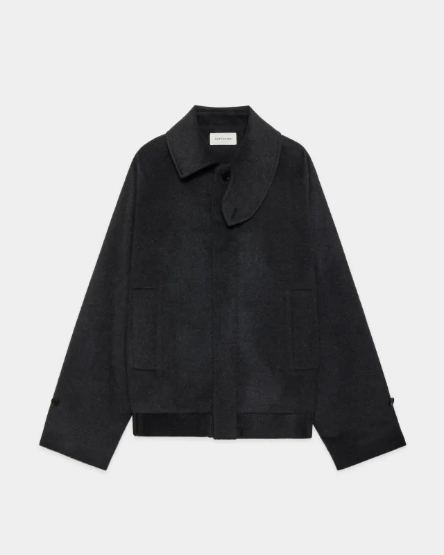 【PARKING別注】 カシミヤフランネル / フライングマンジャケット, Charcoal sold by MARKAWARE