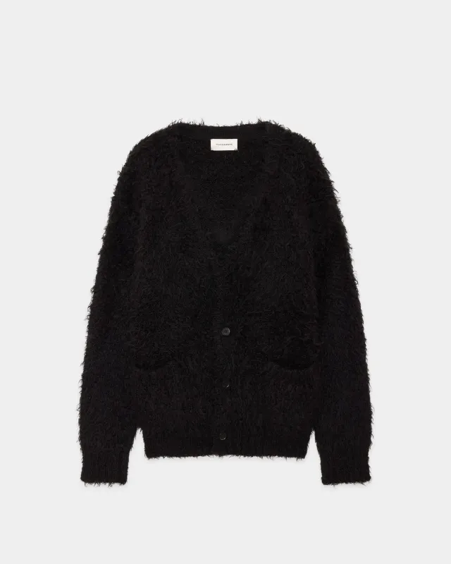 ナチュラルカラーアルパカ / アルパカファーカーディガン, Natural Black sold by MARKAWARE