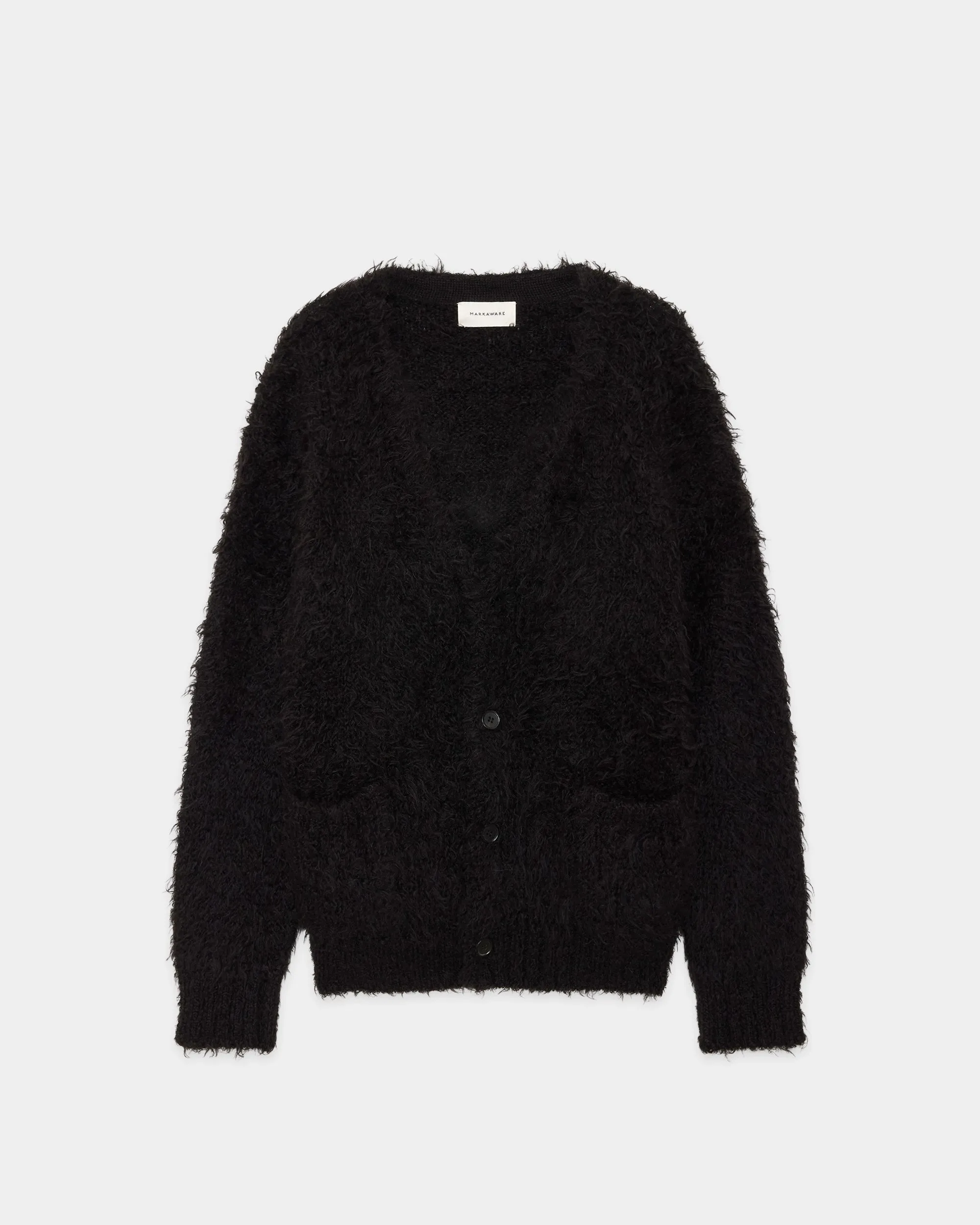 ナチュラルカラーアルパカ / アルパカファーカーディガン, Natural Black sold by MARKAWARE