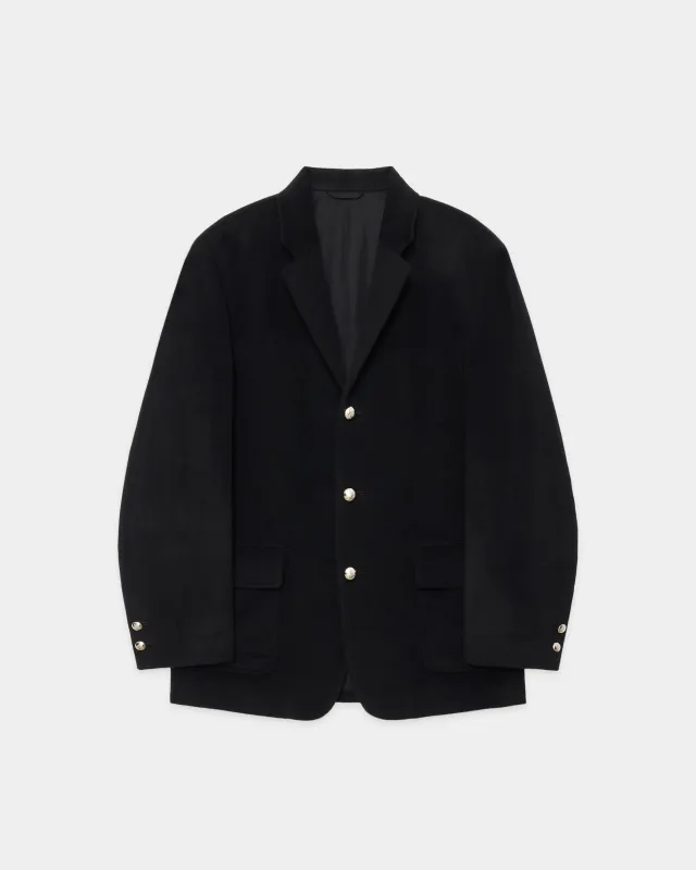 【PARKING別注】 カシミヤフランネル / カシミヤブレザー, Black sold by MARKAWARE