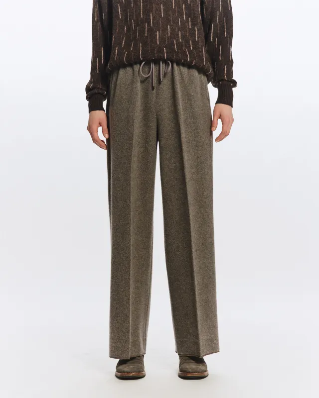 ウールカシミヤナッピングワッシャー /  パジャマパンツ, Green Beige sold by MARKAWARE