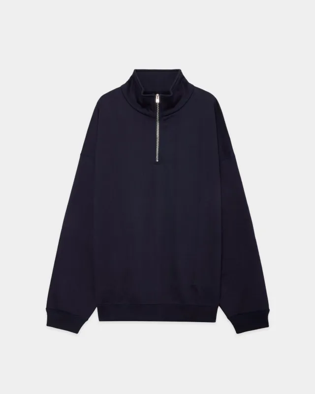 【PARKING別注】オーガニックコットンヘビー吊裏毛 / クォータージッププルオーバー, D.Navy sold by MARKAWARE