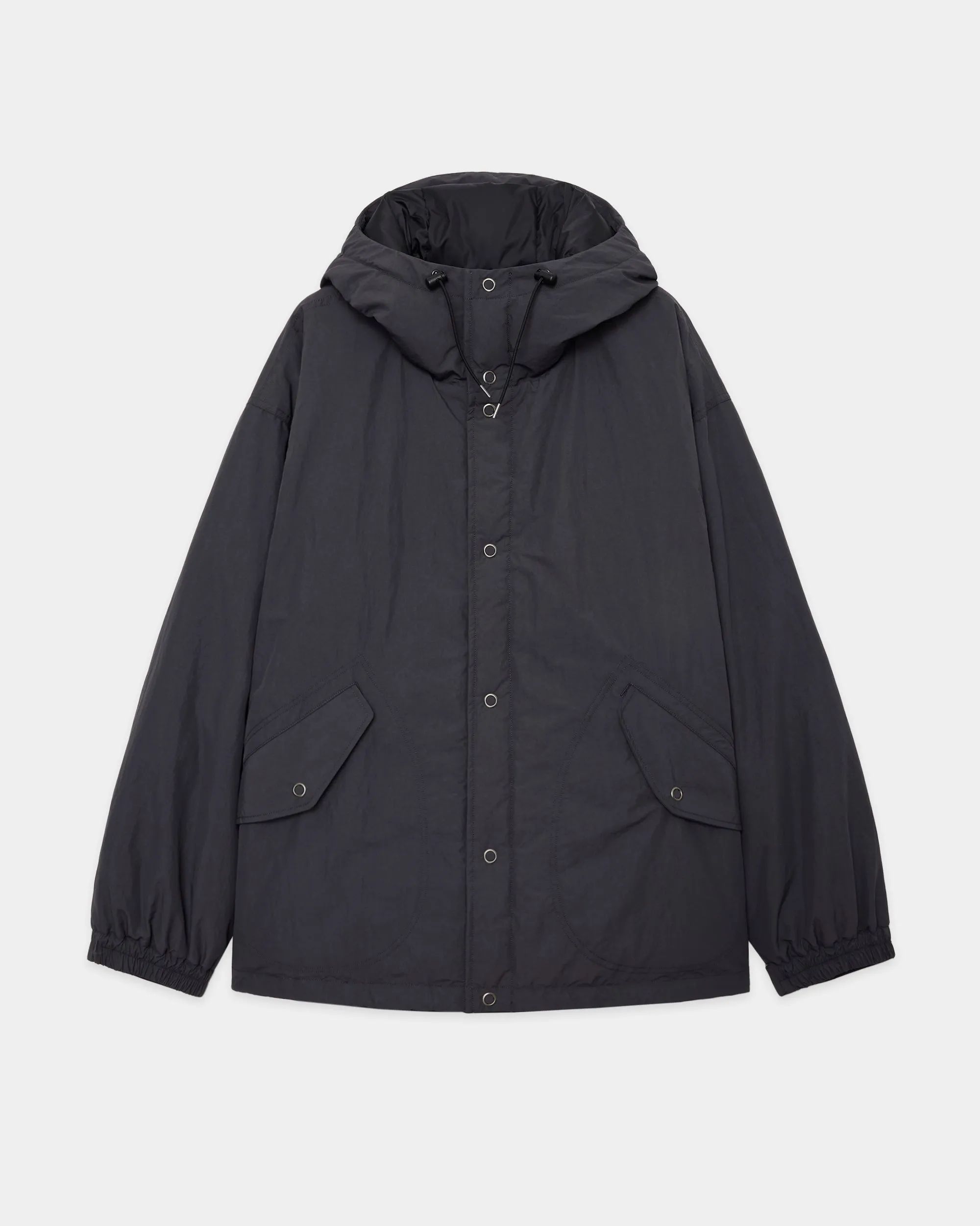 【PARKING別注】 リサイクルナイロンタッサー / パフドスノーパーカー, Charcoal sold by MARKAWARE