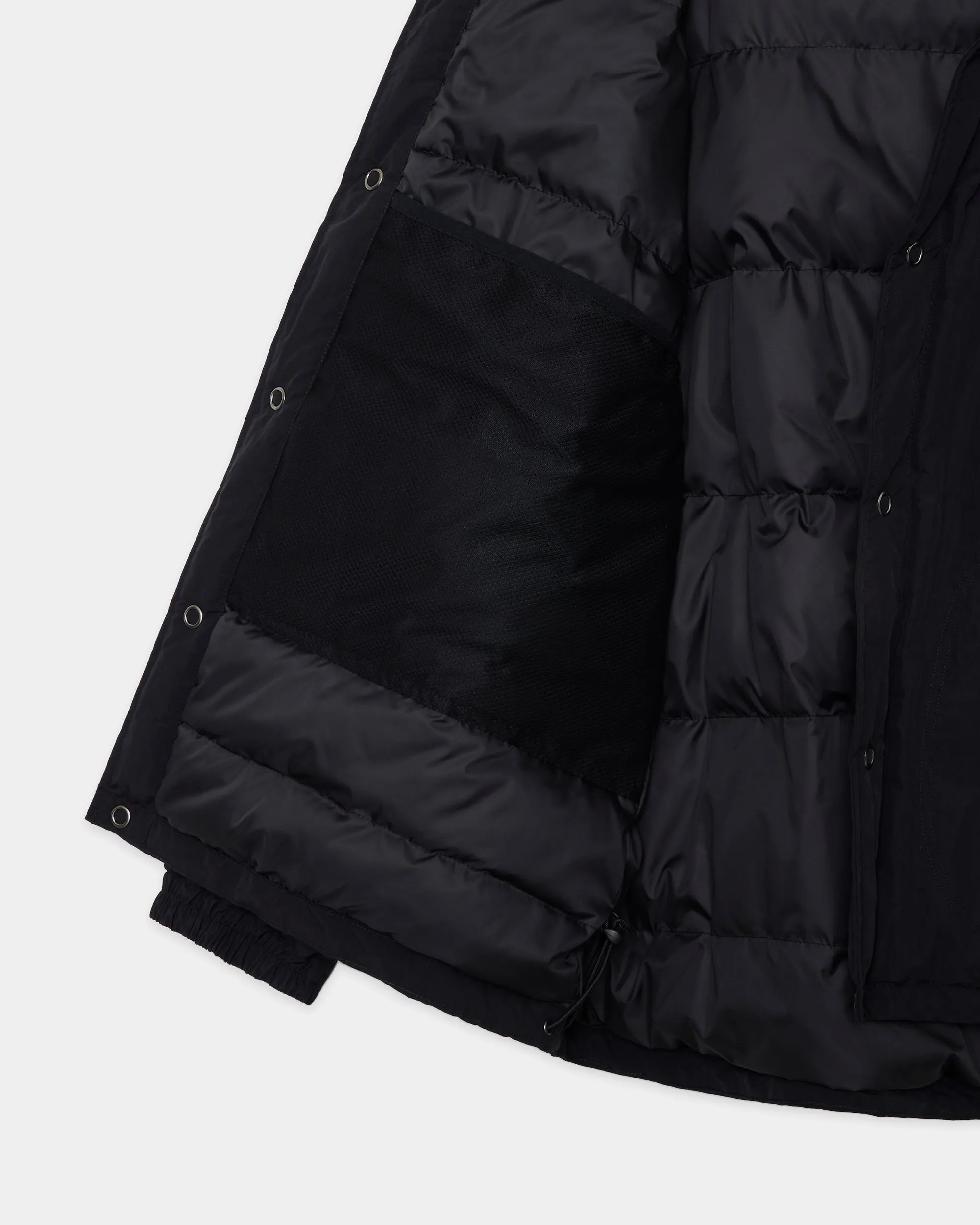 【PARKING別注】 リサイクルナイロンタッサー / パフドスノーパーカー, Black sold by MARKAWARE product image thumbnail 4