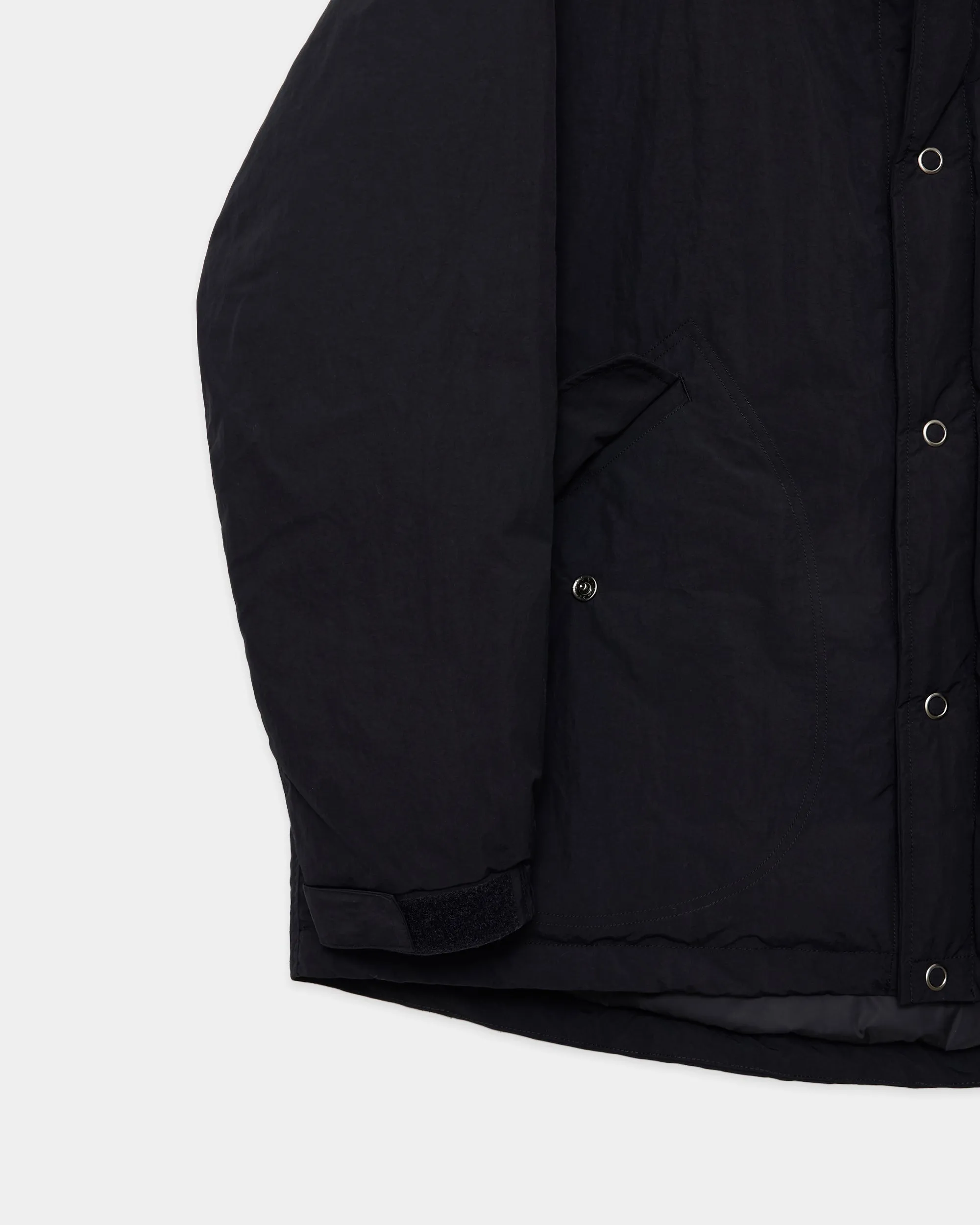 【PARKING別注】 リサイクルナイロンタッサー / パフドスノーパーカー, Black sold by MARKAWARE product image thumbnail 3