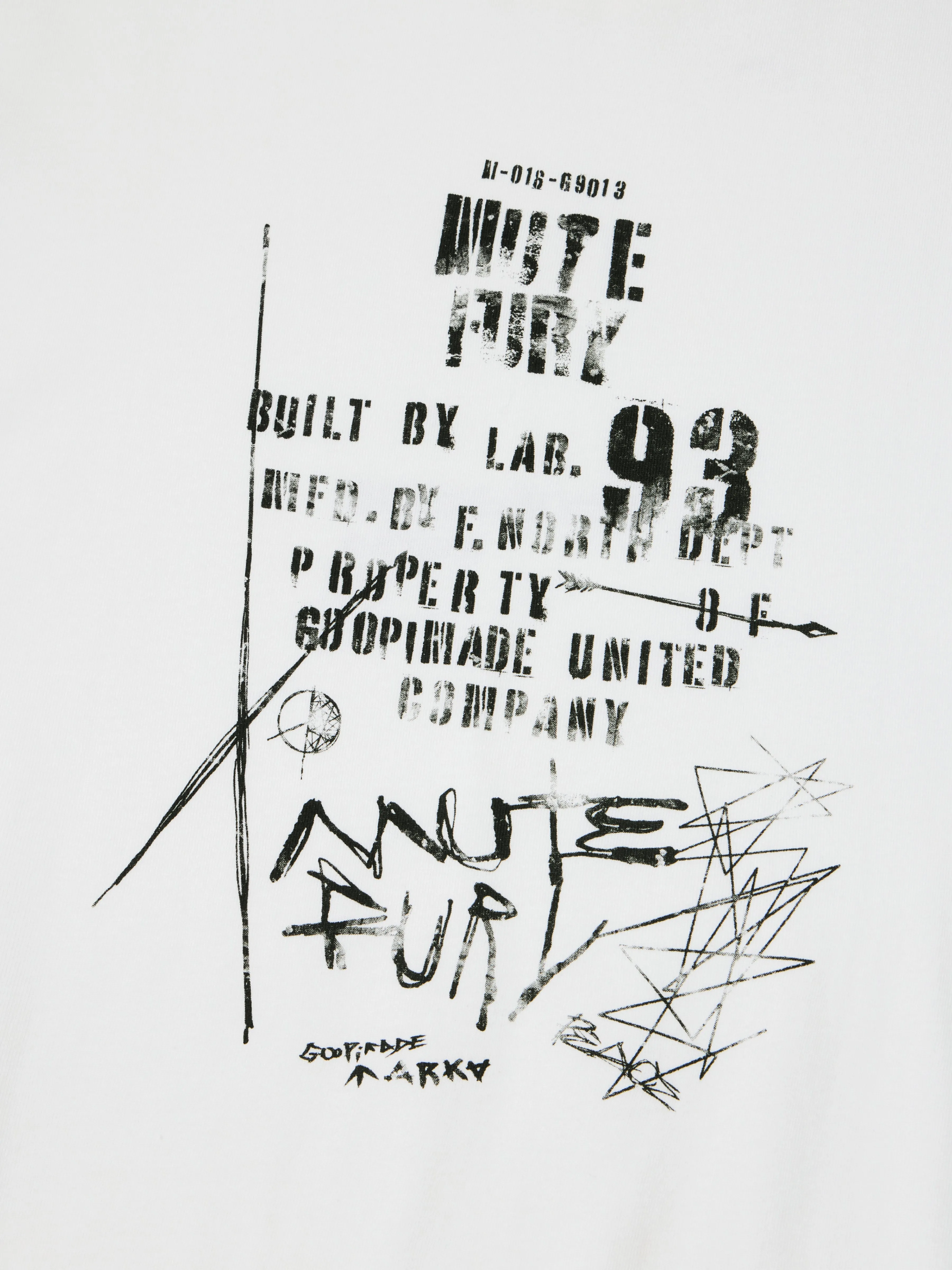 【GOOPiMADE x marka】 II / Waging War Tee, White sold by MARKAWARE product image thumbnail 5