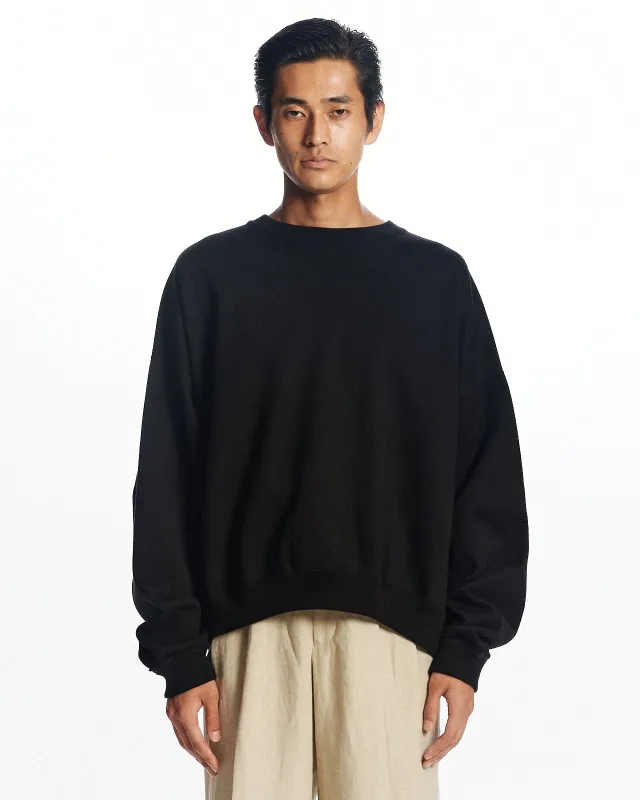 オーガニックコットンヘビー吊裏毛 / ヒュージスウェットショート, Black made by MARKAWARE