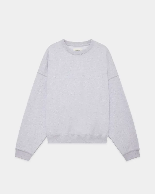 オーガニックコットンヘビー吊裏毛 / ヒュージスウェットショート, Ash Gray made by MARKAWARE