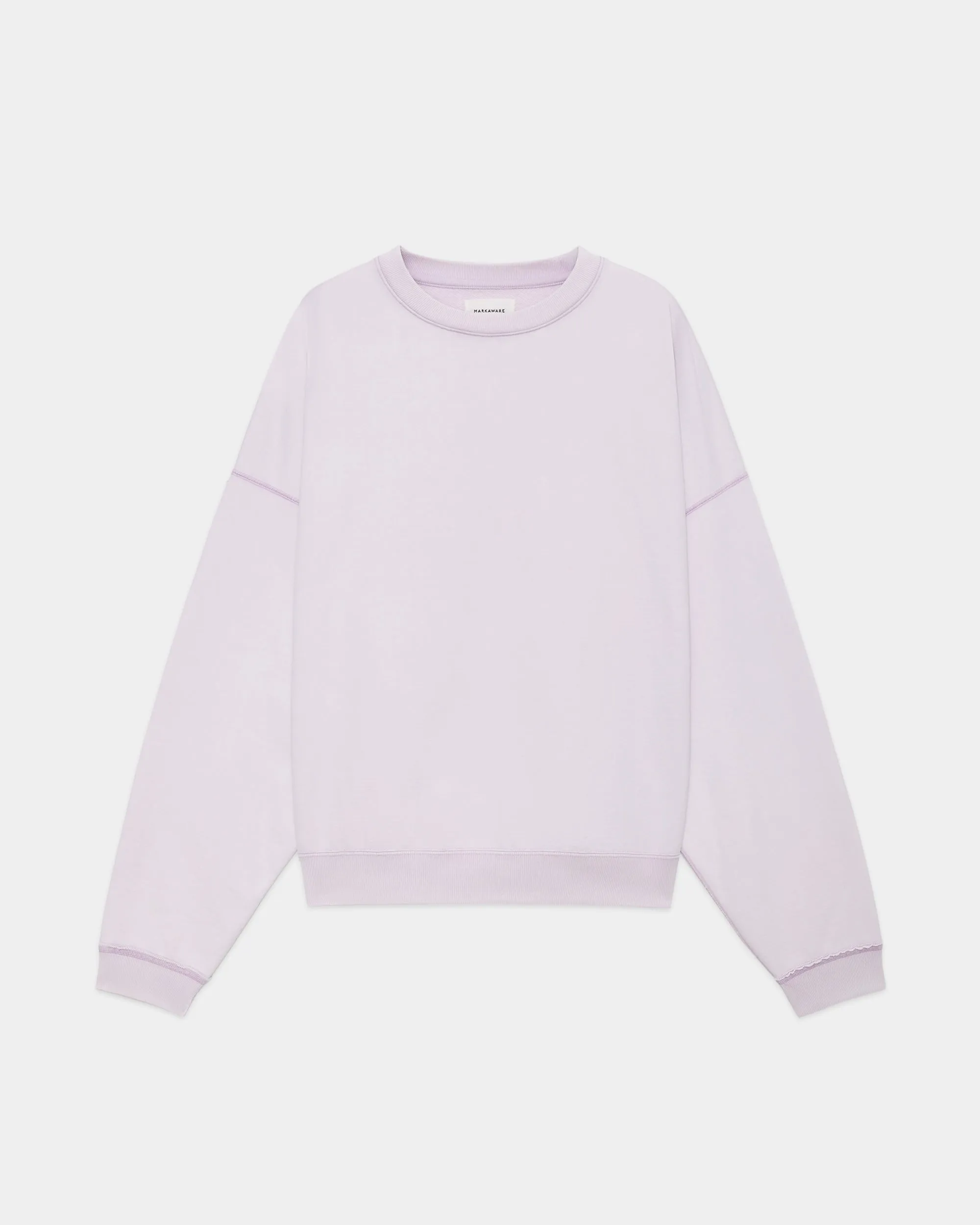 オーガニックコットンヘビー吊裏毛 / ヒュージスウェットショート, Lavender sold by MARKAWARE