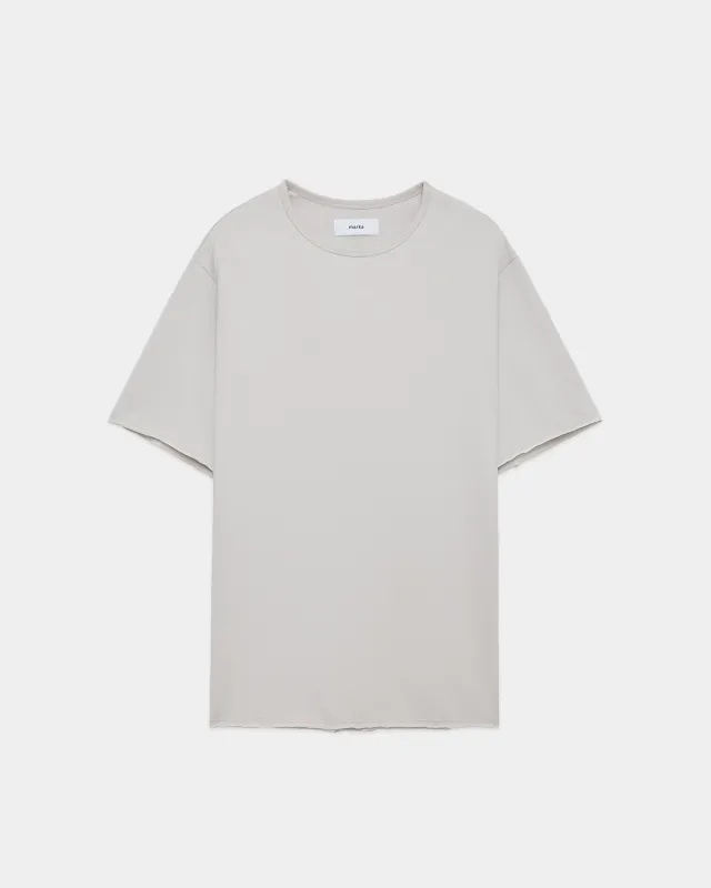 オーガニックコットン40/2天竺 / ナローパイピングTee, L.Beige made by MARKAWARE