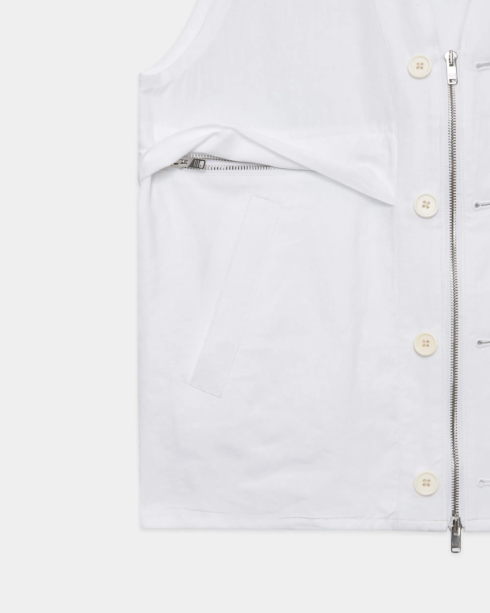 80/1ヘンプタイプライター / ウェストコート, White sold by MARKAWARE product image thumbnail 2