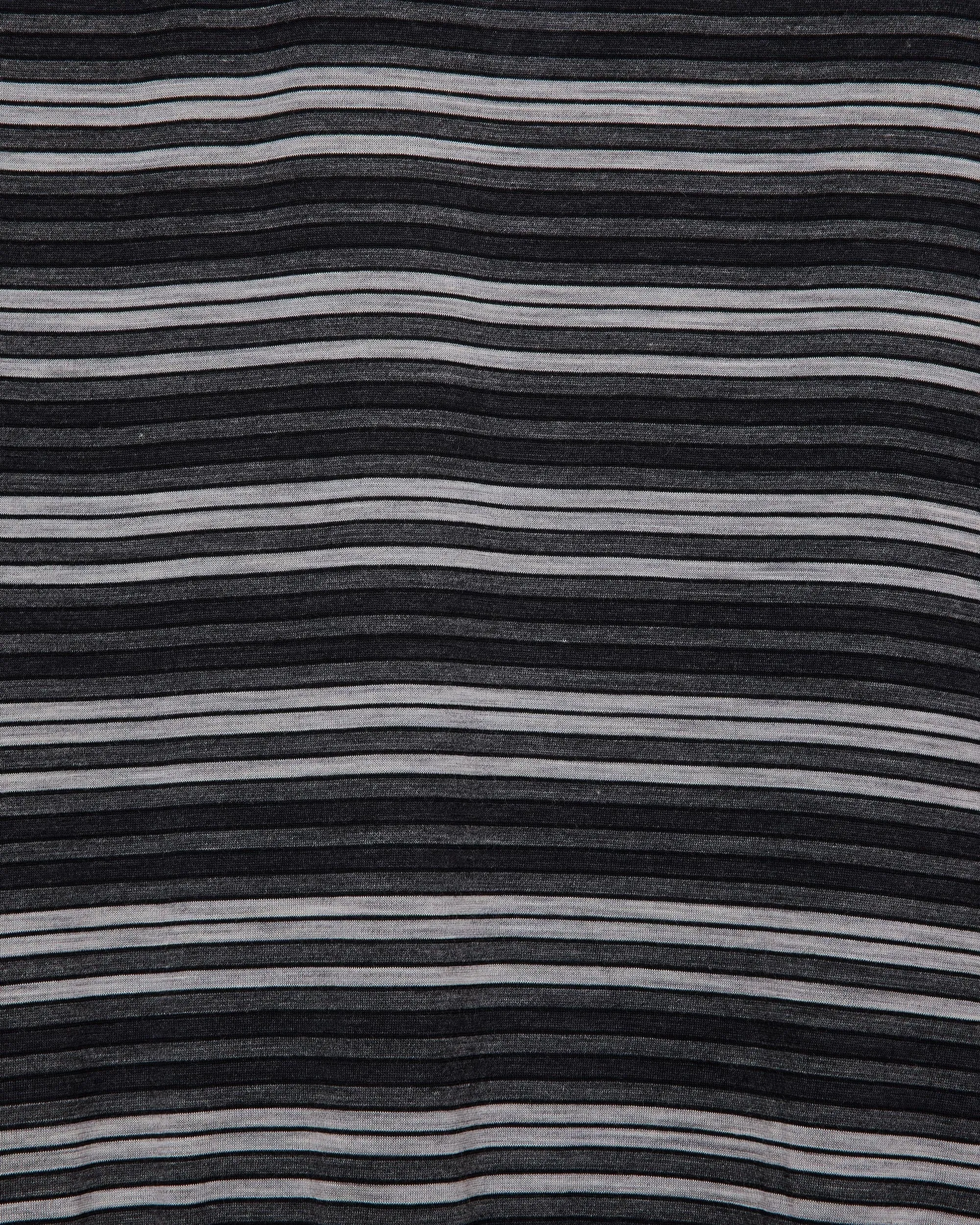 Super120sウォッシャブルウール天竺 / ワンボタンポロTeeS/S, Gray Border sold by MARKAWARE product image thumbnail 2