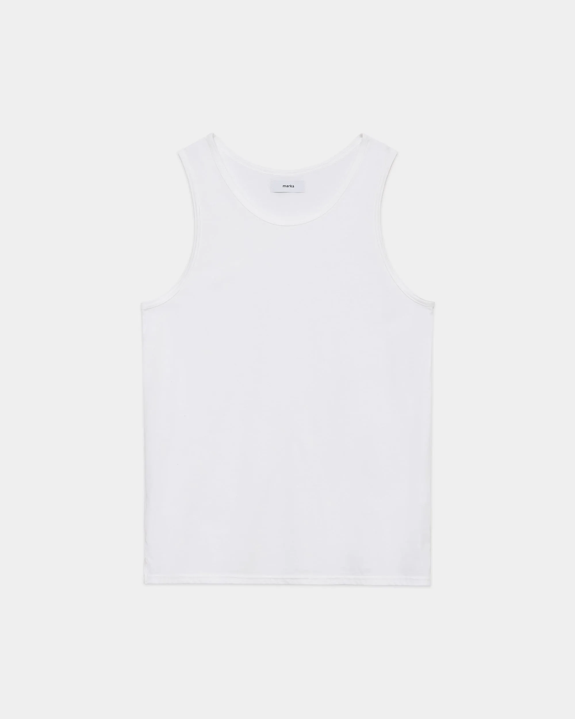 オーガニックコットン72/2強燃天竺 / タンクトップ, White sold by MARKAWARE