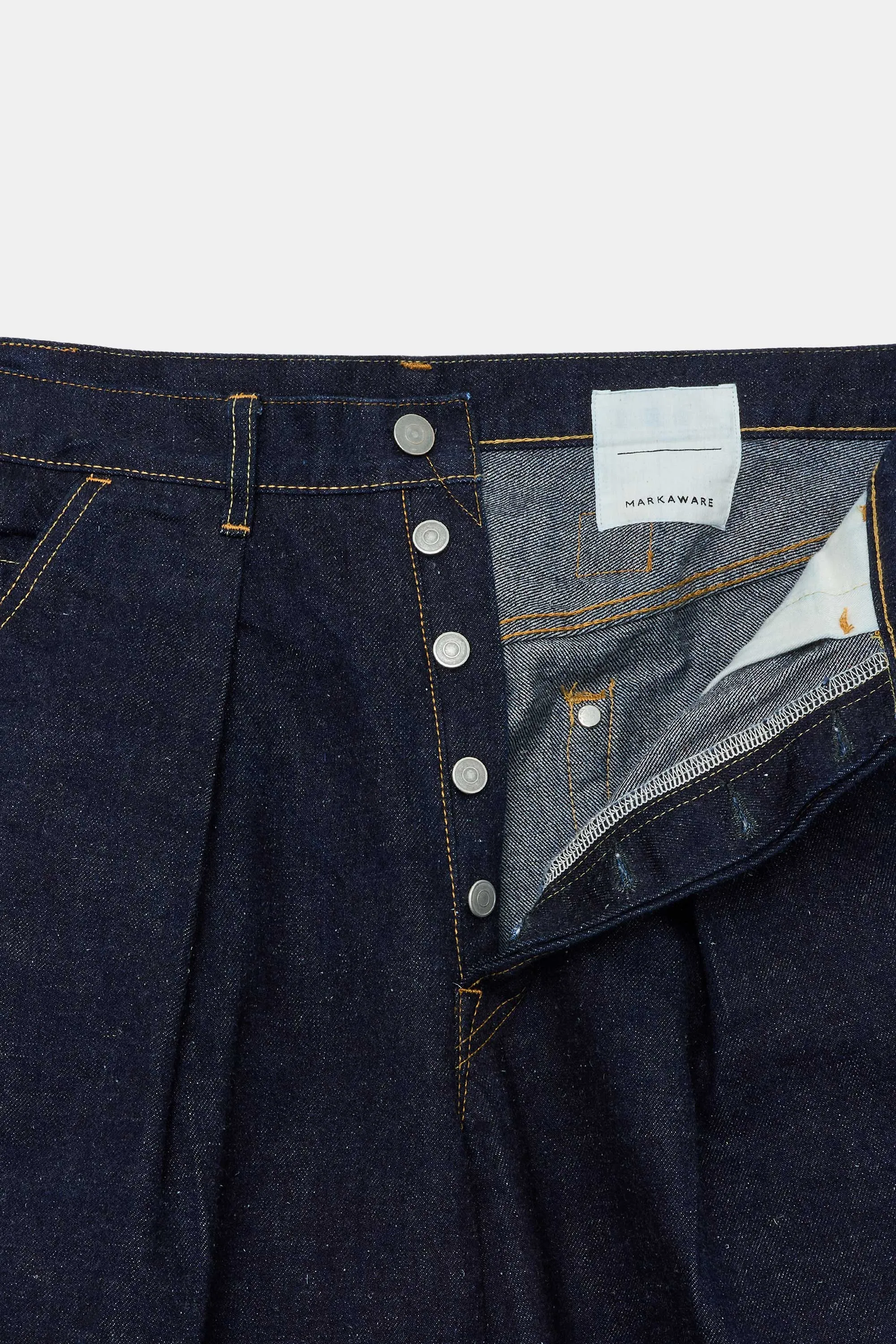 キモノデニム / プレーテッドワイドデニム, Indigo sold by MARKAWARE product image thumbnail 5