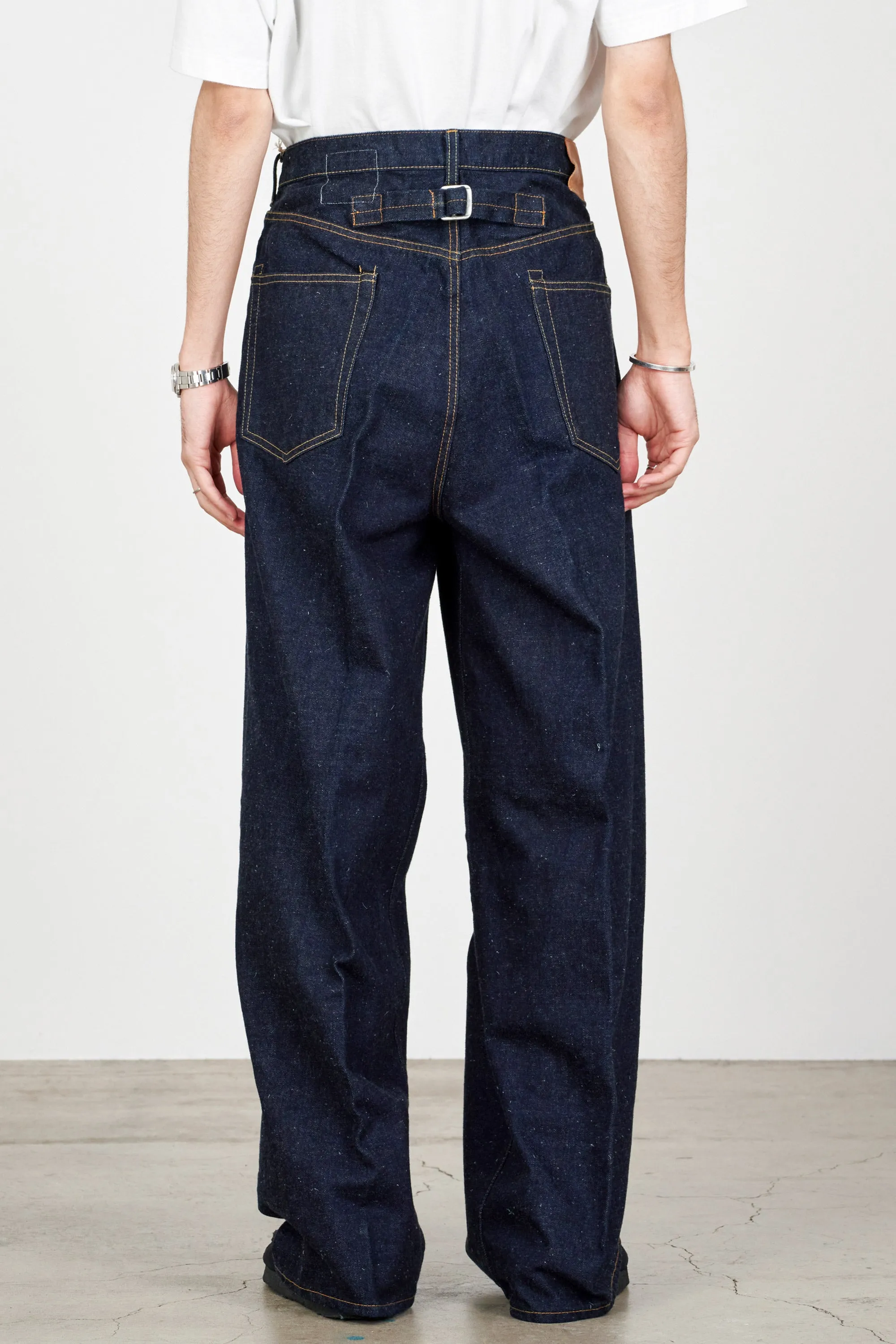 キモノデニム / プレーテッドワイドデニム, Indigo sold by MARKAWARE product image thumbnail 4