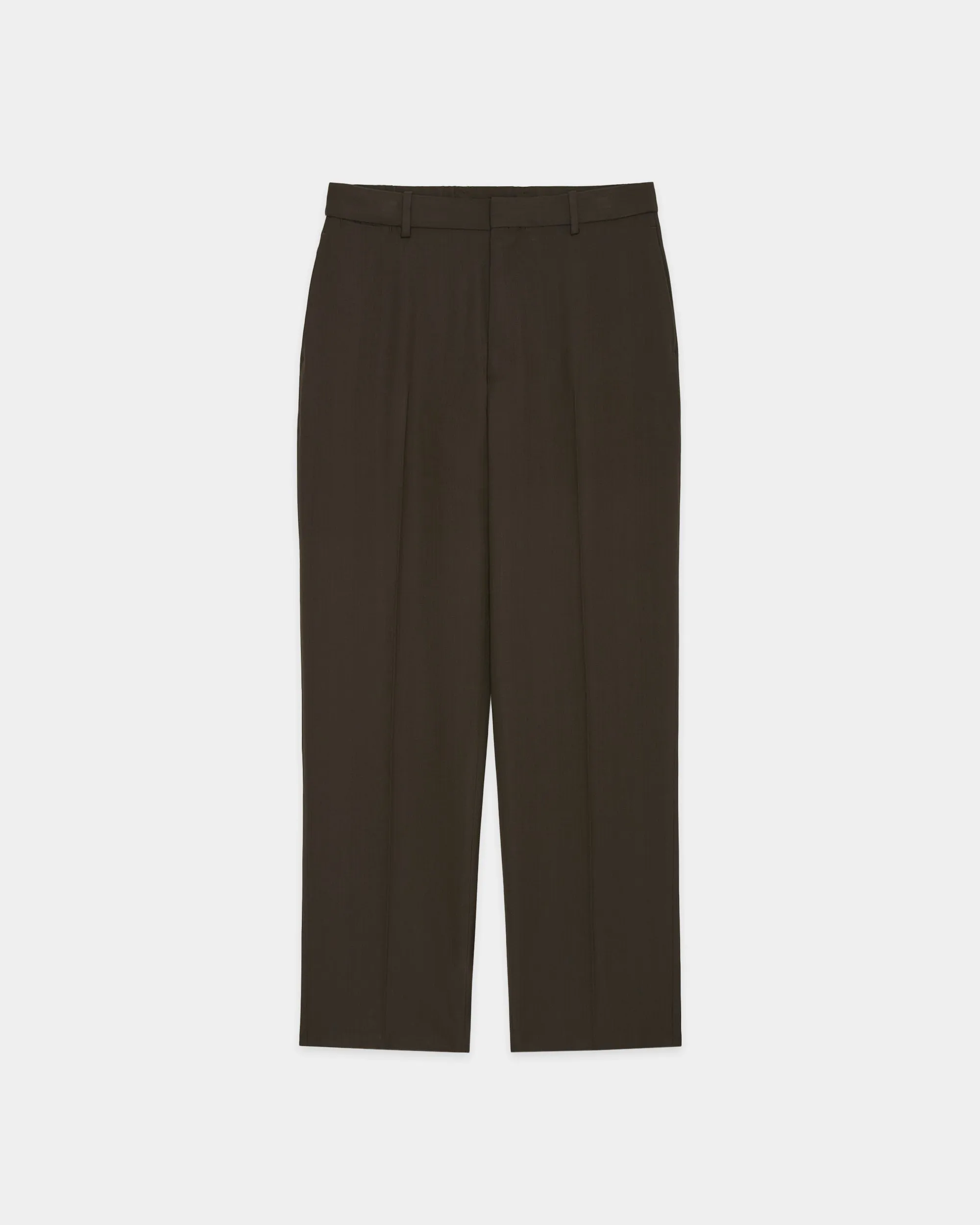 3/60 オーガニックウールサバイバルクロス® / フラットテーパードトラウザーズ, Dark Sage sold by MARKAWARE