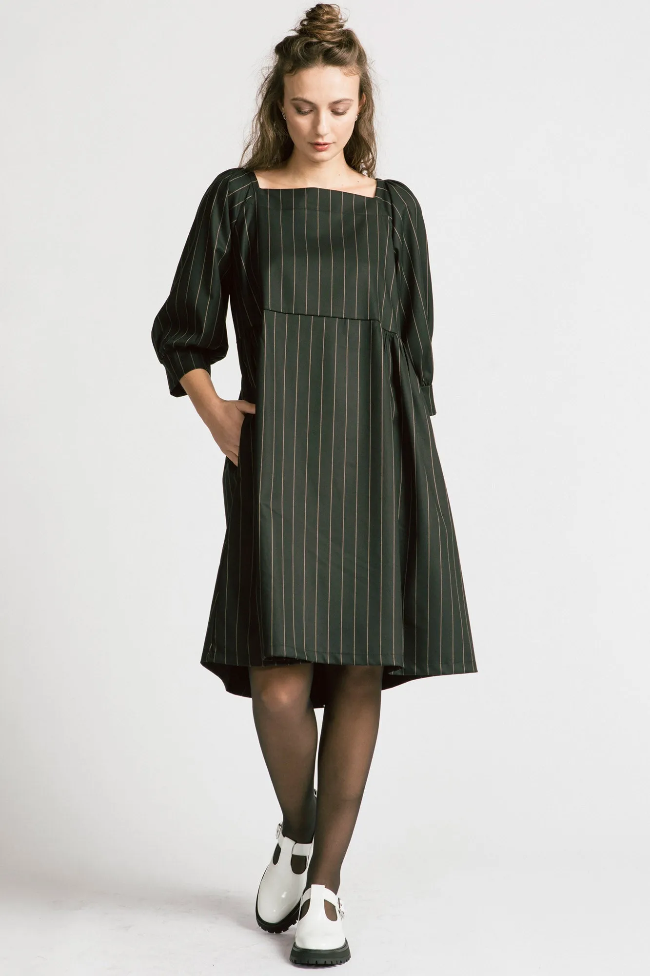 Notebook Dress Pinstripe sold by Allison Wonderland