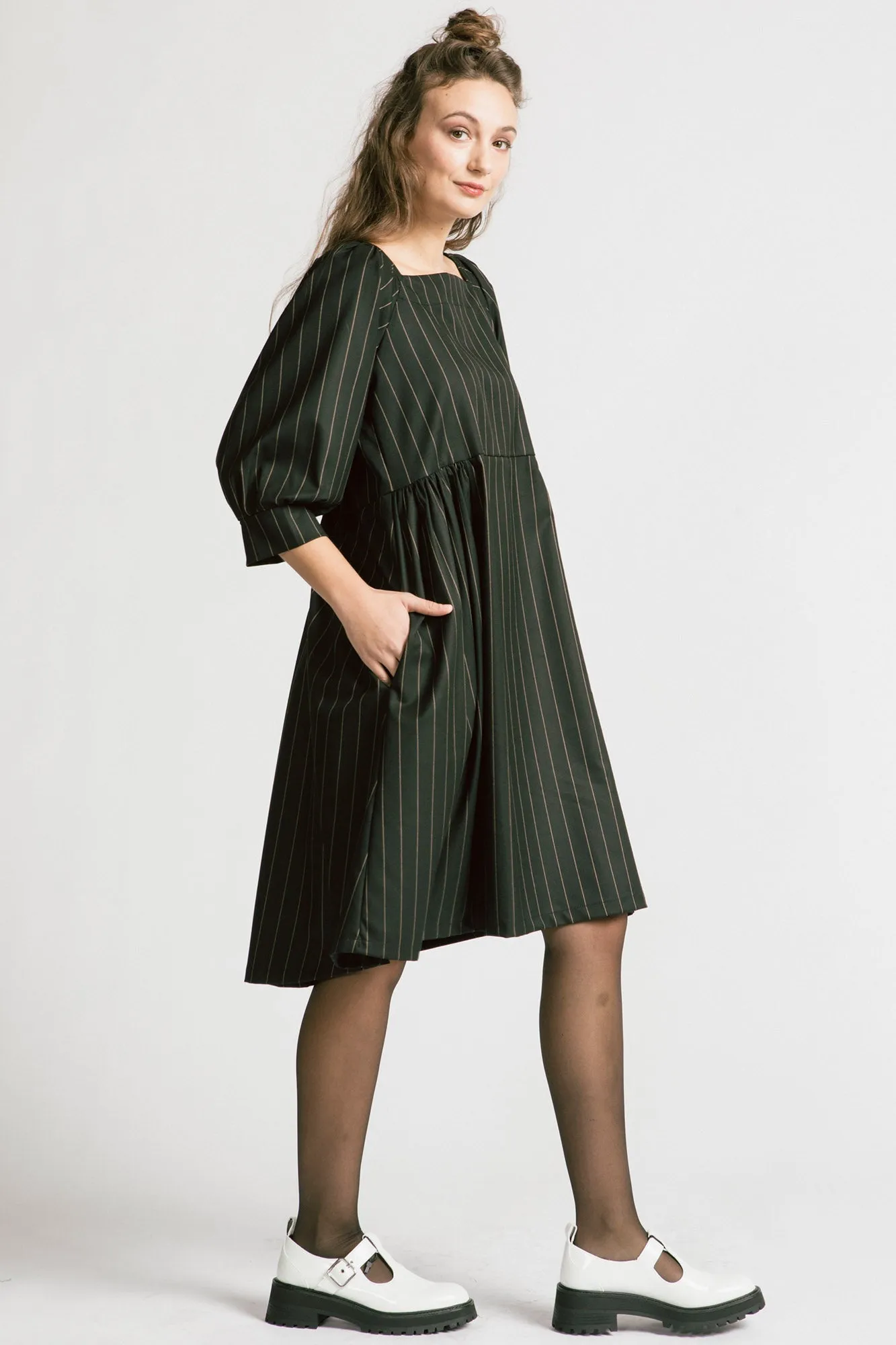 Notebook Dress Pinstripe sold by Allison Wonderland product image thumbnail 2