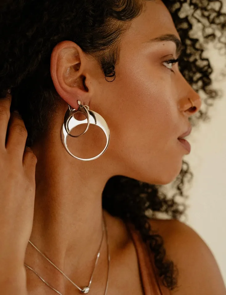 Sarah Mulder | Solange Earrings in Rhodium sold by Allison Wonderland product image thumbnail 2