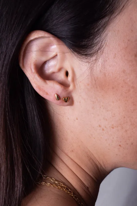Sarah Mulder | Little Tear Studs in Gold sold by Allison Wonderland