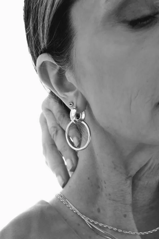 Sarah Mulder | Ollie Earrings in Rhodium made by Sarah Mulder Jewelry