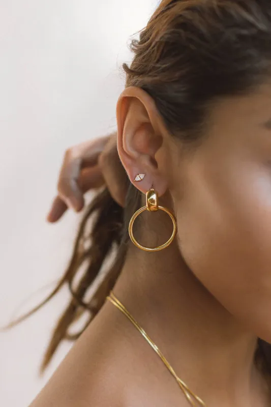 Sarah Mulder | Ollie Earrings in Gold made by Sarah Mulder Jewelry