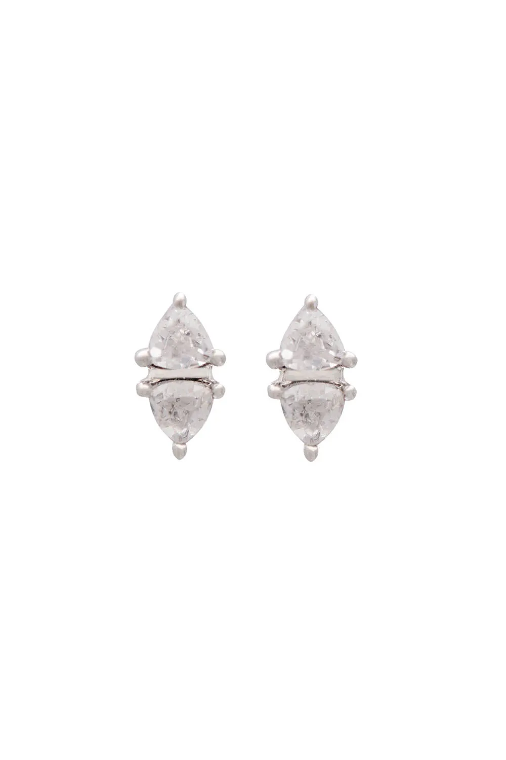 Sarah Mulder | Balance Studs in Rhodium sold by Allison Wonderland