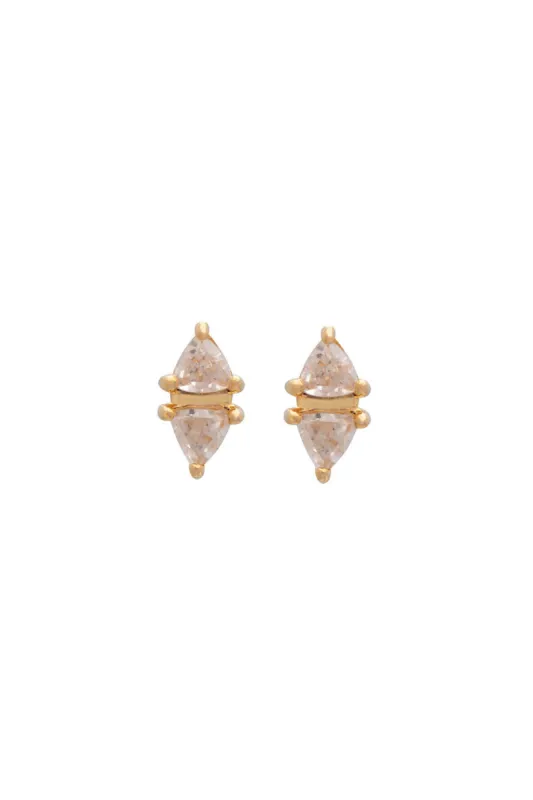 Sarah Mulder | Balance Studs in Gold sold by Allison Wonderland