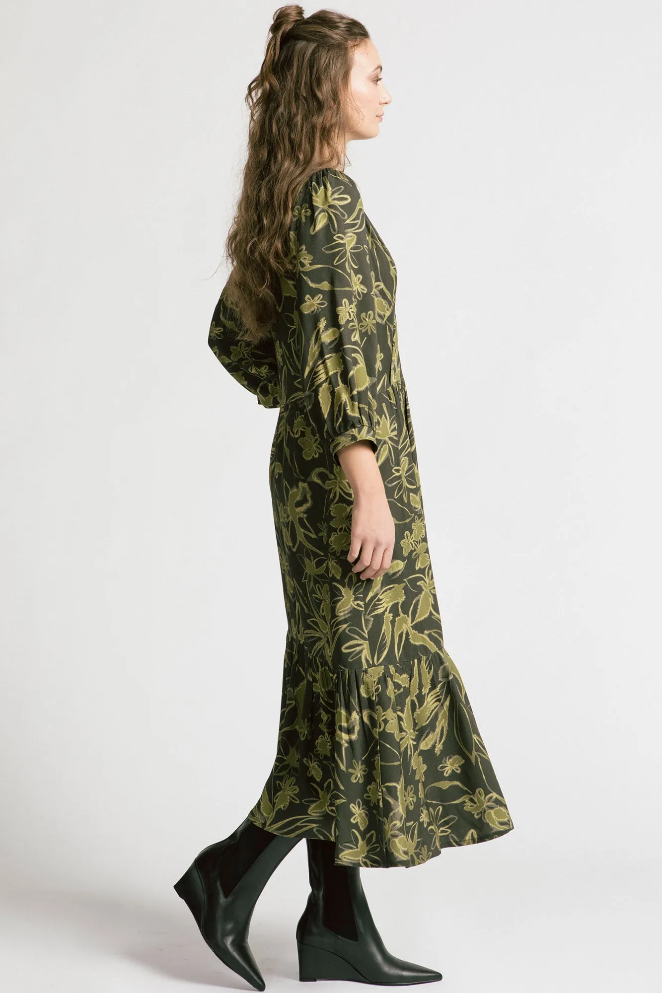 Chatterley Dress Olive sold by Allison Wonderland product image thumbnail 3