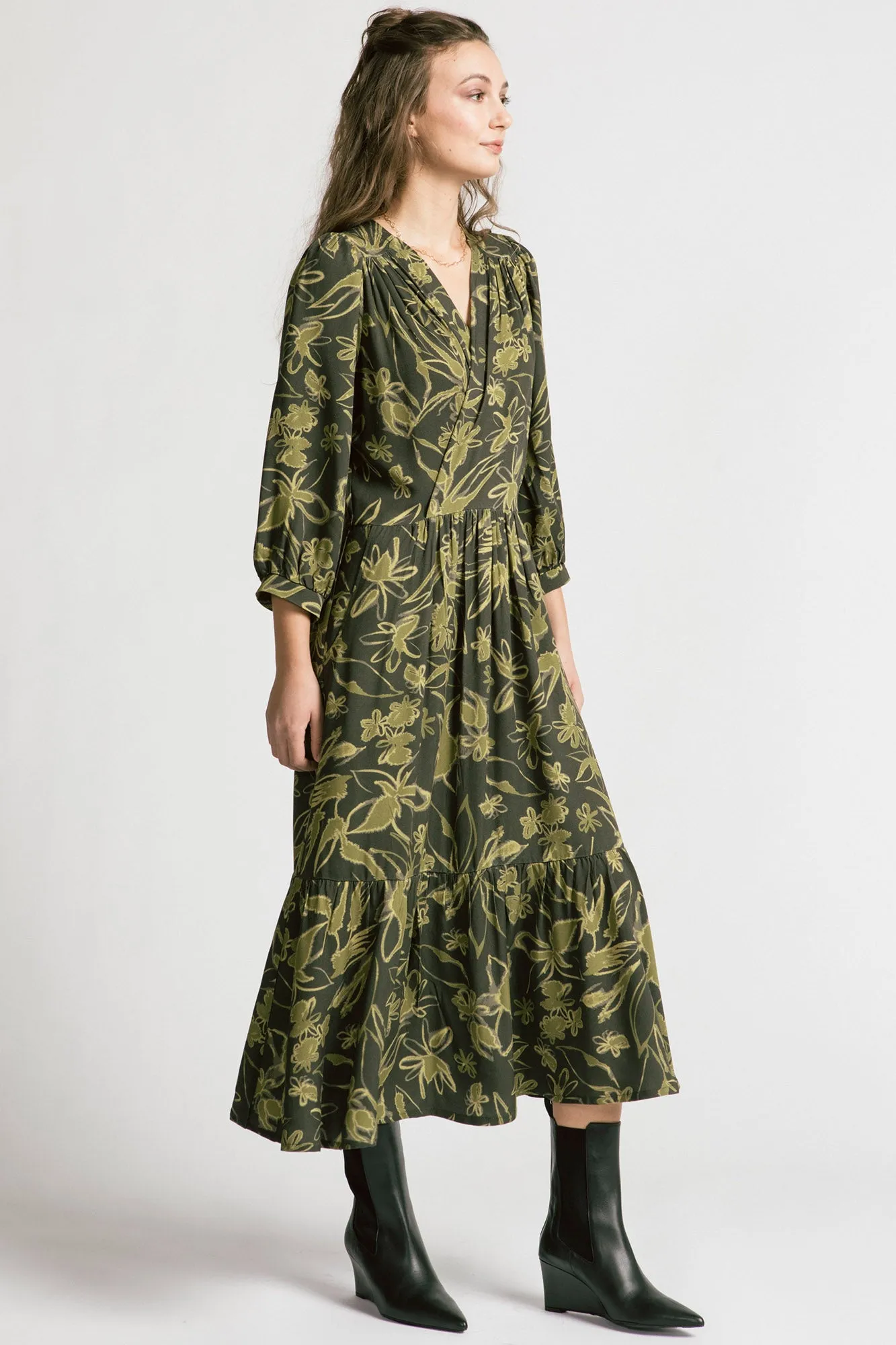 Chatterley Dress Olive sold by Allison Wonderland product image thumbnail 2