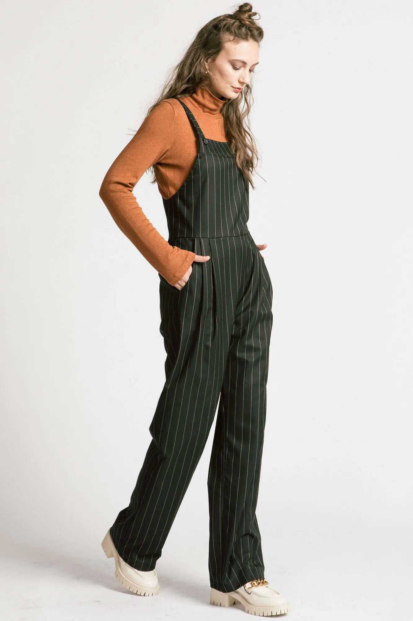 Persuasion Overalls Pinstripe sold by Allison Wonderland product image thumbnail 3