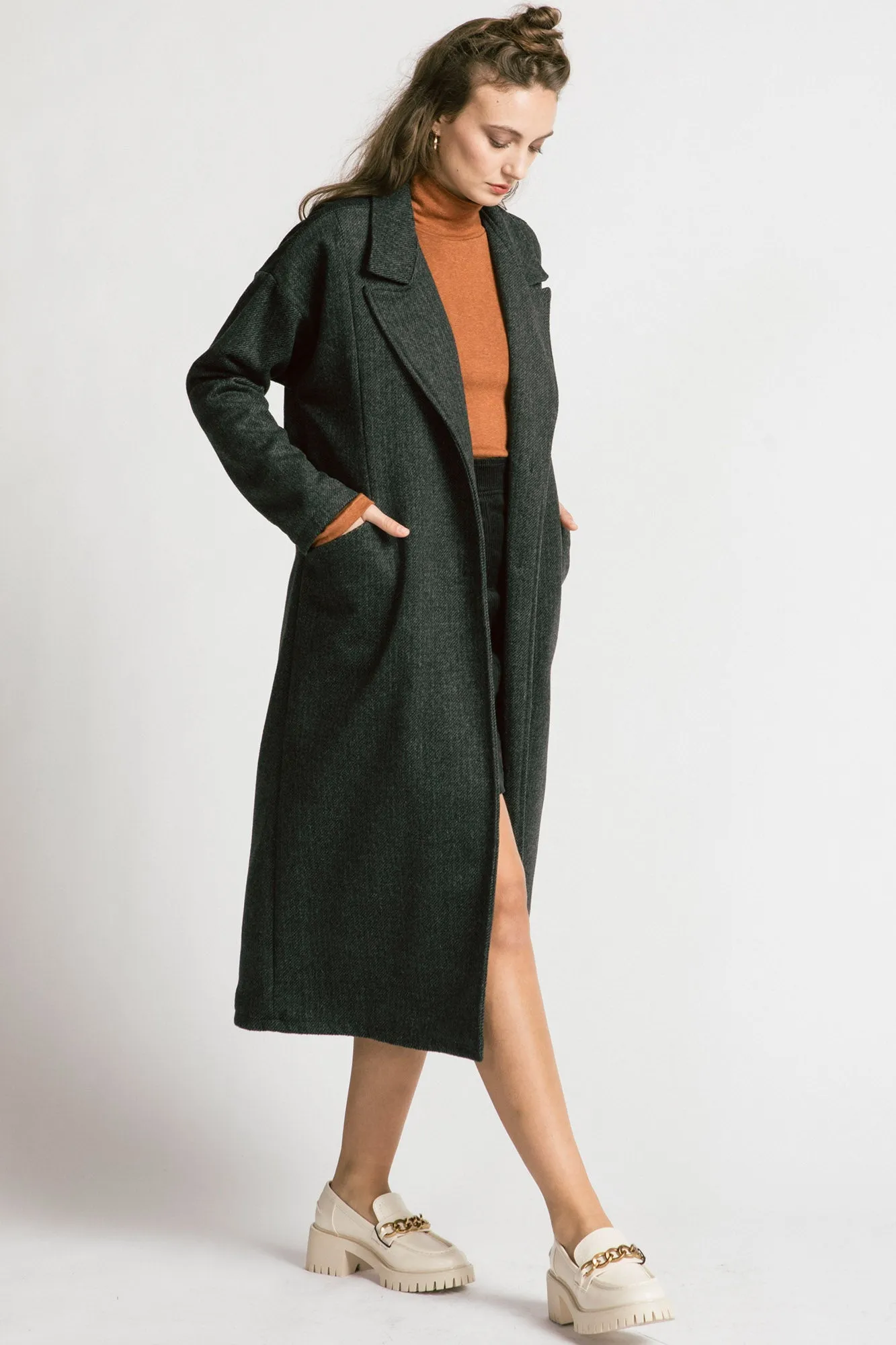 Viscount Coat Grey Twill sold by Allison Wonderland product image thumbnail 2